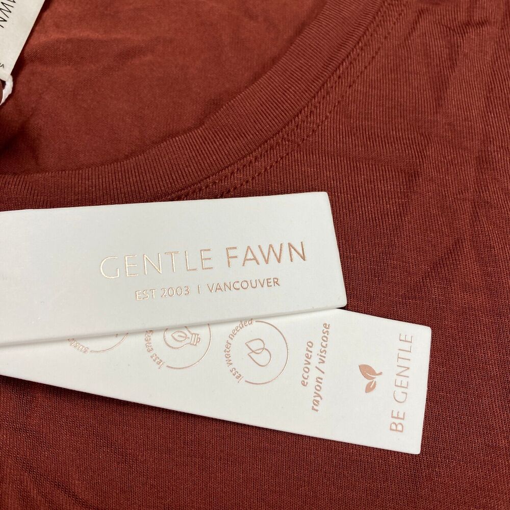 Gentle Fawn Alabama Jersey Knit Short Sleeve T-Shirt Womens Sz M Chili MSRP: $52 - Picture 10 of 16